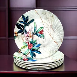 inpro Upgrade Your Kitchen with our 6-Piece Melamine Round Half Plates Half Plate-picture-10