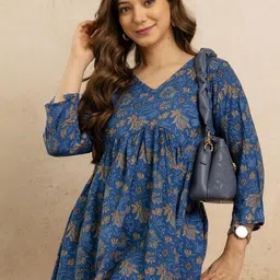 mialo fashion Women Floral Print Viscose Rayon Flared Kurta-picture-16
