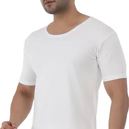 Selfcare Selfcare Men Polycotton Lycra Solid Thermal Half Sleeve Round Neck Top|SW1106 Men Top Thermal image 4