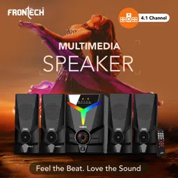 Frontech 4.1 Channel Multimedia Speaker| USB | AUX | FM Radio | 60 W Bluetooth Home Theatre image 2