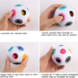 crackles Ball Shaped Puzzle Toy - Pack of 1 Rattle image 5