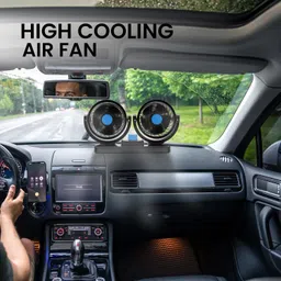 gadzooks Car Fan 12V 360 Head 2 Speed Quiet Strong for All Auto Vehicles-G-332 Car Interior Fan image 5