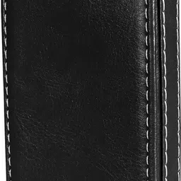 parth enterprise Men & Women Casual Black Artificial Leather Card Holder image 1
