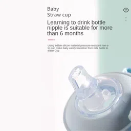 littlelight Little Baby Sipper/ Sippy Cup Anti-Spill Soft Silicone Spout, 6m+(Pack of 4) image 3