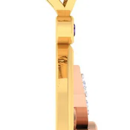 avsar AVP947YB 14kt Cubic Zirconia Yellow Gold Pendant image 4