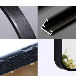 alfa design 18 x 24 Inch Metal Frame Bathroom Mirror, Wall Mounted, Modern Design Bathroom Mirror image 3