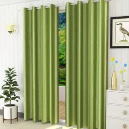 fabrilia 213 cm (7 ft) Door Polyester Room Darkening Curtain (Pack Of 2)-picture-10