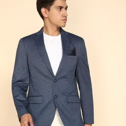 colorplus Men Self Design Single Breasted Casual Blazer-picture-11