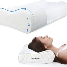 viv-atiq Memory Foam Orthopaedic Pillow Pack of 1 Nature Cervical Contour Smooth Memory Foam Pillow, Orthopedic, Stomached, Side Sleepers-picture-21