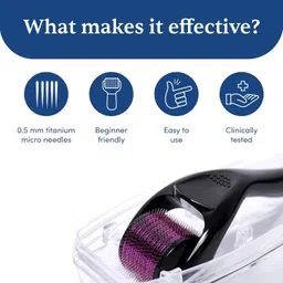 Ramya beauty care GORAKH Beard Growth and Skin Care Derma Roller 0.5mm for Beard Growth and Skin Care | Titanium Microneedle Roller image 5