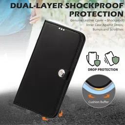 unirock Flip Cover for vivo V60e|Premium Leather Finish | Magnetic Closure |Kickstand Feature image 2