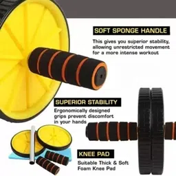 fitz Ab Wheel Roller for Abs Workout | Core Strength Training Fitness Tool Ab Exerciser image 4