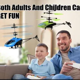 sky toys Flying Remote Control Helicopter Toy with Motion Sensor & Colorful Light PQ image 5