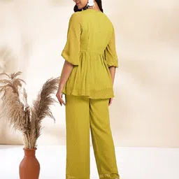 janasya Top Pant Co-ords Set image 4