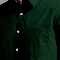 vtexx Men Regular Fit Solid Spread Collar Casual Shirt image 4