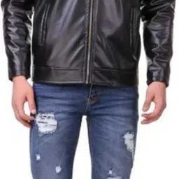 shreyatrend Men Solid Leather Jacket-picture-22
