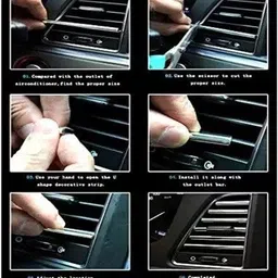 fkok Car-Decorative Chrome Car beeding For i20 Car Beading Roll For Bumper, Door, Window image 4