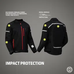royal enfield Windfarer V2 Riding Jacket with CE Level 2 Shoulder, Elbow and Back Armours Riding Protective Jacket image 5
