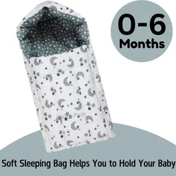 baby pair 3-in-1 Baby Sleeping Bag, Carry Bag & Bed Nest – Soft Cotton for Newborns Sleeping Bag image 3