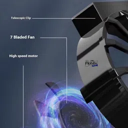 MZKART X16 Wired Cooling Fan Radiator For Mobile Phone Gaming Vlogs Gaming Accessory Kit image 3