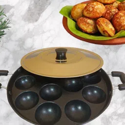 voltra Appam Patra Paniarakkal with Lid 1 L capacity 23 cm diameter-picture-11