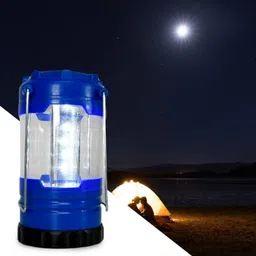 lipzie Portable Camping Lantern – Safe & Durable White Light Tent Lamp Blue Plastic Hanging Lantern image 5