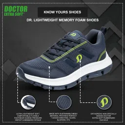 doctor extra soft Memory Foam Running Shoe with EVA Sole Sports,Lightweight & Comfortable D-2003 Running Shoes For Men image 3