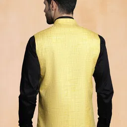 jompers Men Woven Design Nehru Jacket image 3