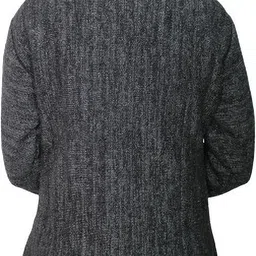 hautemoda Wool Self Design, Solid Coat For Women image 3