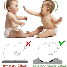baby blocks Mustard Seed Pillow for New Born Baby | Cartoon Print Pillow and Head Shaper | Mustard Seeds Animals Baby Pillow Pack of 1 image 4