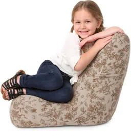 style homez Large CANVAS CLASSIC CHAIR, Cotton Abstract Printed Bean Bag Chair With Bean Filling image 5
