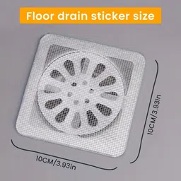 cassarina Disposable Shower Drain Waterproof Mesh Stickers Strainer image 2