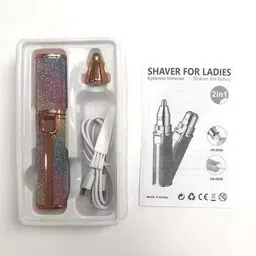 QueryZen A11 2 in 1 Painless Eyebrow Rechargable Trimmer & Facial Hair Removel for Women Cordless Epilator-picture-37