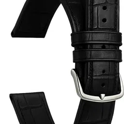 RStraps 22mm Check 22 mm Genuine Leather Watch Strap image 1