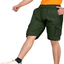 jaydev Solid Men Three Fourths image 2