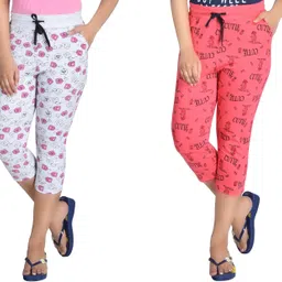 a9 Women Red, Grey Capri-picture-24