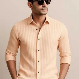 solbiza Men Regular Fit Striped Slim Collar Casual Shirt image 3