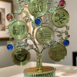 wordgizzlestore Ajmer Sharif Islamic Allah Muhammed Table Showpiece for Home & Office Décor Decorative Showpiece - 8 cm image 3