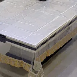 crosmo PVC 6 Seater Solid Table Cover image 2