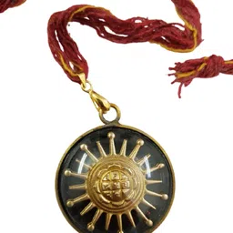 numeroastro Surya Yantra Pendant In Pure Brass (1 Pc) Brass Pendant image 3