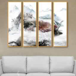 999store House Multicolour MDF Framed Abstract Art Panel image 1