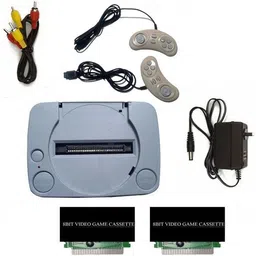 PTCMart extra 2 cassettes old classic 8bit TV video game console & inbuilt games etc.. NA GB with in-built games with 2 cassettes image 2