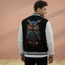 barmanic Men Graphic Print Fleece Jacket-picture-23