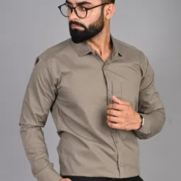 fubar Men Slim Fit Solid Spread Collar Formal Shirt image 2