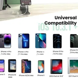 Hespa White 3.5mm Audio Cable Adapter | Works with Lightning Ports Phone Converter image 5