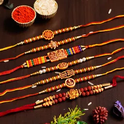 capio art Designer DESIGNER RAKHIS Assorted Rakhi, Chawal Roli Pack Set-picture-28