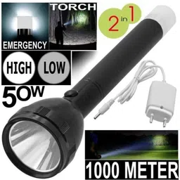 dazzel flex RECHARGEABLE TWO IN ONE FLASH LIGHT WITH BACK LIGHT Torch image 1