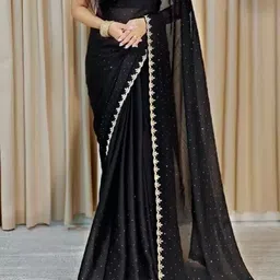 crystallfashion Self Design Bollywood Cotton Silk Saree-picture-27
