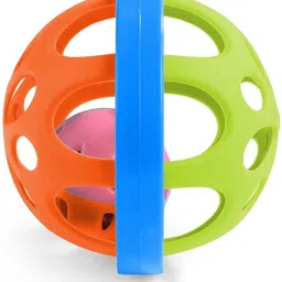 webby Baby Rattle Ball and Dumbbell Set | Baby Play toy | Grasp and Shake Toy for Kids Rattle image 5