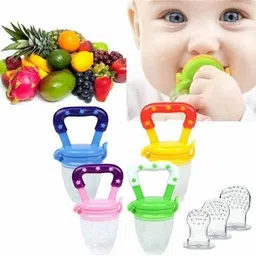 asmira Fruit and Juice Feeder Silicone Food Feeder (Multicolor) Teether and Feeder image 2